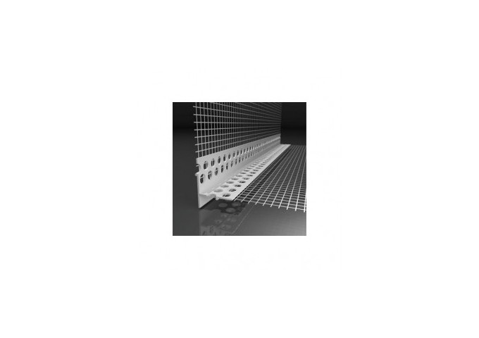 Cornière LTD avec goutte eau PVC pour balcon 2 5mètres ballot 62 5mètres