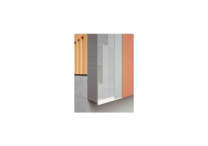 Cornière LTD avec goutte eau PVC pour balcon 2 5mètres ballot 62 5mètres