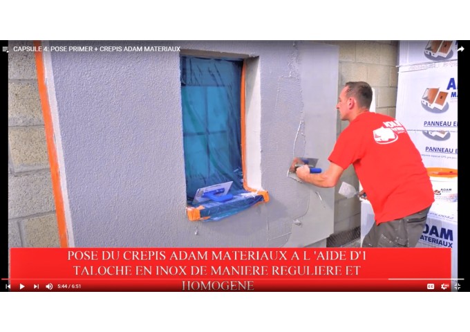CREPIS Silicone Acrylique Adam Materiaux TO.GY018 Y 27% seau 25kg