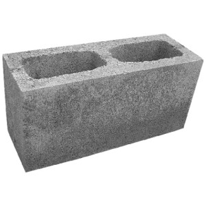 BLOC BETON 39X09X19cm CREUX Coeck/ pièce 11,3kg