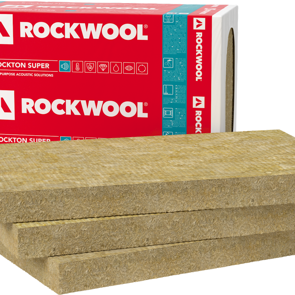 Rockwool Rockton SUPER 6cm Isolant laine de roche RIGIDE et ACOUSTIQUE — free download