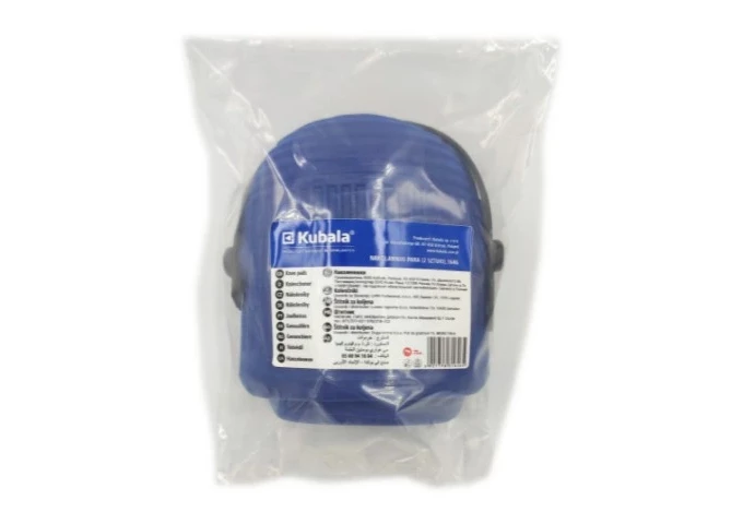 Genouillère mousse plastique bleue Kubala 1646 par paire