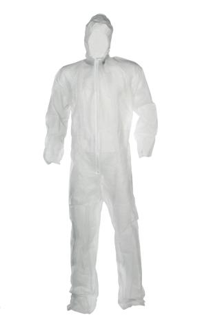 Salopette blanche jetable XL polypropylene Hardy pièce