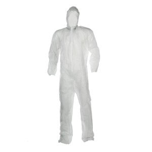 Salopette blanche jetable XL polypropylene Hardy/ pièce