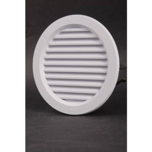 Grille ronde blanche ventilation + moustiquaire 140mm/ pièce