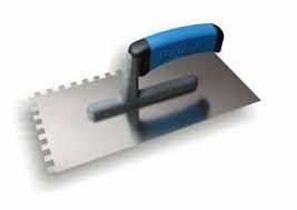 Platresse Dentelée 8x8mm en acier 270x130mm Kubala 0203 pièce