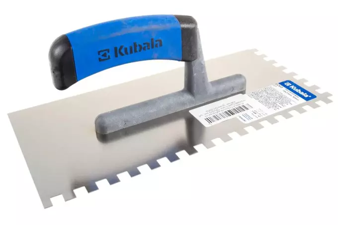 Platresse Dentelée 8x8mm en acier 270x130mm Kubala 0203 pièce