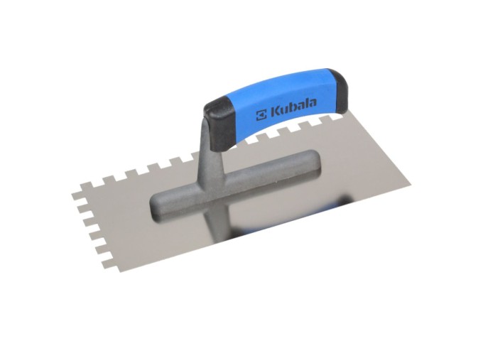 Platresse Dentelée 4x4mm en acier 270x130mm avec poignée plastique G.1 Kubala 0201 pièce