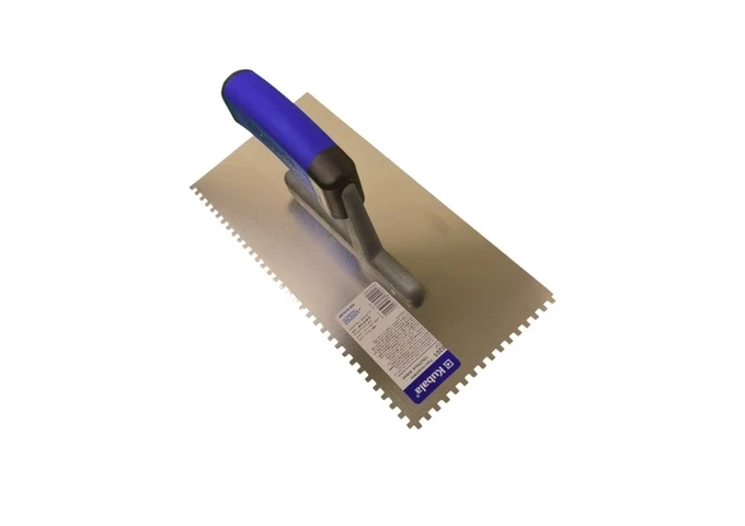 Platresse Dentelée 4x4mm en acier 270x130mm avec poignée plastique G.1 Kubala 0201 pièce