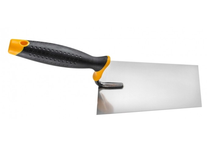 Truelle pour Façade et Plafonnage 180x120mm en acier avec poignée en résine 2K Hardy 28 pièce