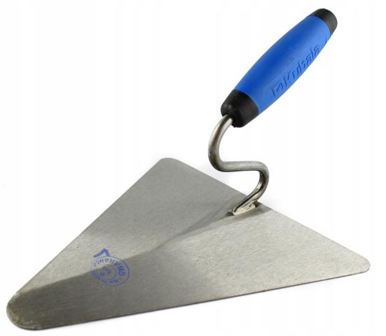 Truelle pour maçon triangulaire 220x215mm en acier 1.2mm Kubala 0802 pièce