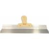 Couteau . Spatule Lisse à enduire 480x130mm en acier avec manche en bois Knauf pièce