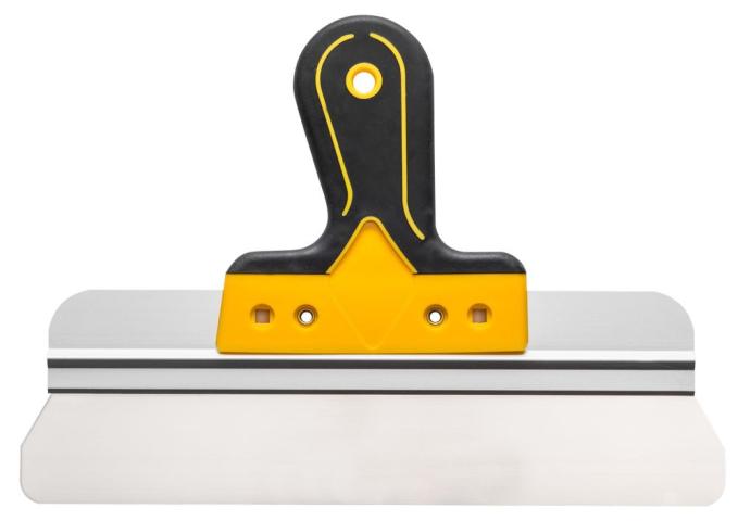 Couteau. Spatule Lisse à enduire 500x100mm en acier avec poignée en résine Hardy pièce