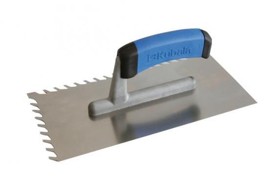 Platresse Dentelée oblique 8x8mm pour carreleur en acier 270x130mm Kubala 0487 pièce