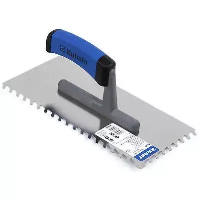 Platresse Dentelée oblique 8x8mm pour carreleur en acier 270x130mm Kubala 0487 pièce