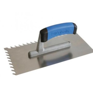 Platresse Dentelée oblique 8x8mm pour carreleur en acier 270x130mm Kubala 0487/ pièce