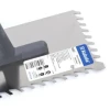 Platresse Dentelée 8x8mm en acier 270x130mm avec poignée plastique plat G.1 Kubala 0487 pièce