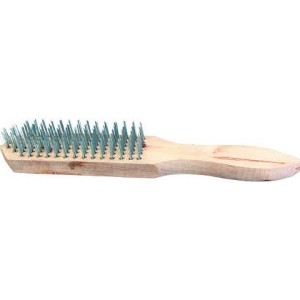 Brosse métallique 5 rangs Profi manche en bois