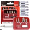 Bits en kit 6+1 25mm PH0 PH1 PH2 PH3 PZ1 PZ2 Modeco set