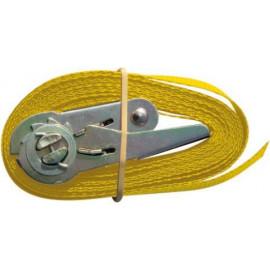 Sangle à cliquet jaune Modeco 25mm pièce 5mètres