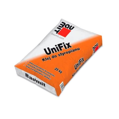 Colle Grise BAUMIT UNIFIX pour le collage isolant EPS et Laine minérale palette 48sacs x 25Kg 1200Kg