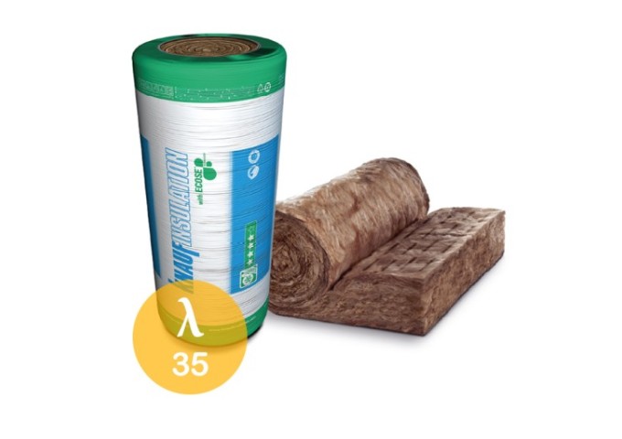 Laine de verre Knauf UNIFIT 035 12cm Rouleau 5.16m²