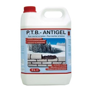 ANTIGEL Accélérateur de prise pour mortier et béton PTB/ Bidon 5L