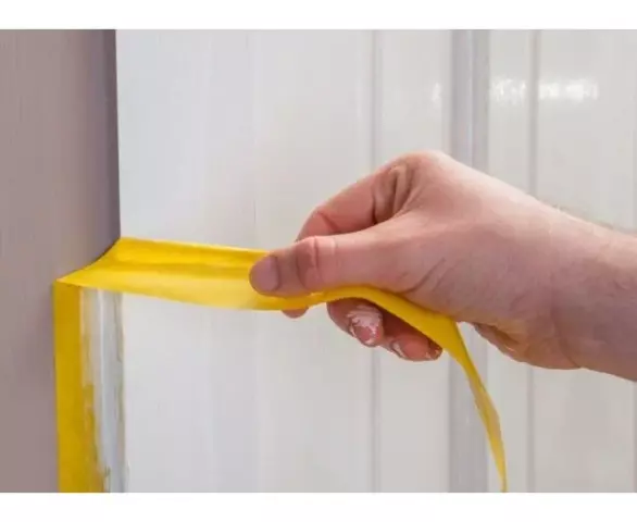 Tape . Ruban adhésif 25mm jaune pour travaux peinture *572* Scley rouleau 33mètres