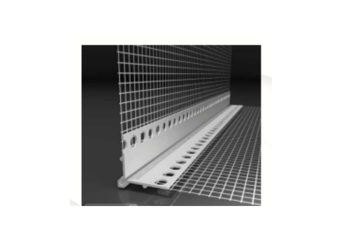 LK.VH Cornière angle PVC avec guide . repère enduit 2.5mètres + Filet 10x10cm Ballot 62.5mètres