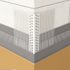 LK.VH Cornière angle PVC avec guide . repère enduit 2.5mètres + Filet 10x10cm Ballot 62.5mètres