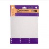 Papier de verre BLANC pour BOIS avec PEINTURE avec grain *80* 230x280mm Kussner 3pièces
