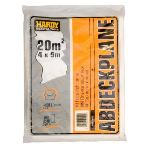 Plastique.Bache protection 4x5mètres 7microns Hardy Rouleau 20m² de 60grammes