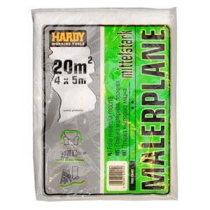Plastique-Bache protection 4x5mètres Hardy/ Rouleau 20m² de 280grammes
