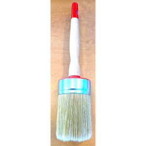 Pinceau Rond 60mm avec manche en Hêtre laqué Blue Dolphin/ pièce