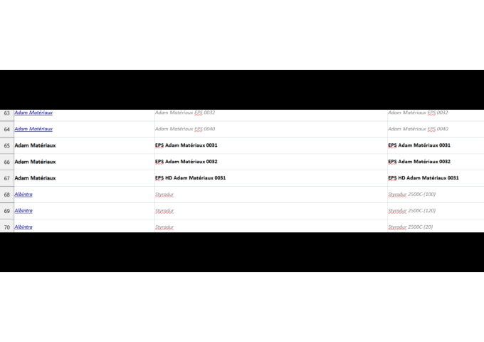 ISOLANT FACADE EPS GRIS 032 22cm TENON MORTAISE Adam Materiaux 1m²