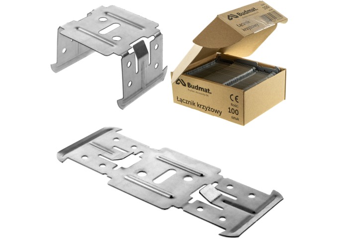 Connecteur.cavalier croise 60 60 budmat Boite 200pièces