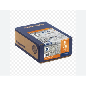 Goujon d'ancrage en acier 8X75mm R-XPT-08075-10 Rawlplug/ 100pièces