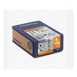 Goujon d'ancrage en acier 8X115mm R-XPT-08115-50 Rawlplug/ 100pièces