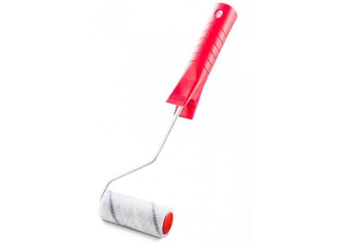 Rouleau Nylon plus 10cm avec manche 40cm pour peintures avec solvants Hardy pièce