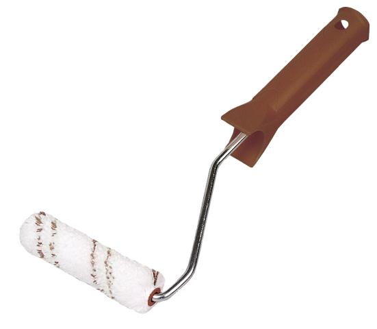 Rouleau 15mm Mikrofaza 10cm avec manche 25cm pour vernis et peintures eau Hardy pièce