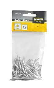 Rivets 3 2 x 10mm Modeco 50pièces