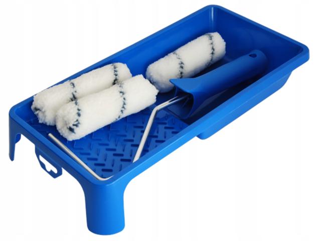 Set de peinture 10cm blaufaden Blue dolphin Set 1manche + 3rouleaux + 1 cuvette