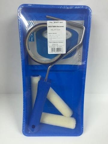 Set de peinture 10cm VELUR Blue dolphin Set 1manche + 3rouleaux + 1 cuvette