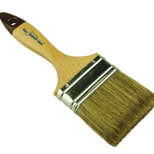 Pinceau plat 76mm pour lasure et vernis avec manche en hêtre Hardy/ pièce