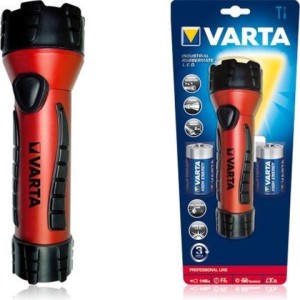 Lampe de poche INDUSTRIAL LED RUBBERMATE 2 D-VARTA/ pièce