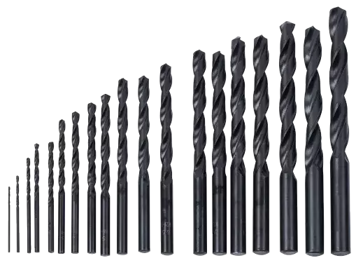 Set de 19 mèches a métal HSS 1.10mm Modeco