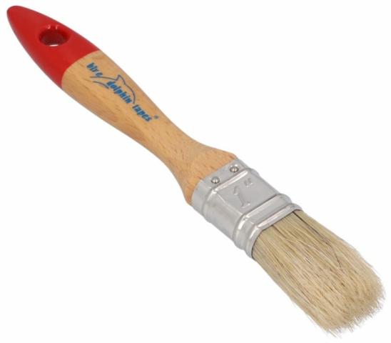 Pinceau Plat 25mm peintures huile et émail Blue Dolphin pièce