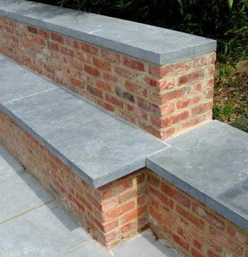 Bluestone 175x25x4cm pierre bleue chinois couvre mur.seuil pièce