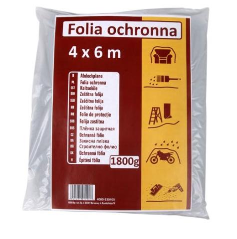 Plastique.Bache protection 4x6mètres Hardy pièce 24m² de 1800grammes