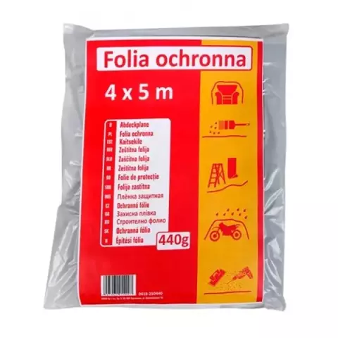 Plastique.Bache protection 4x5mètres Hardy pièce 20m² de 440grammes